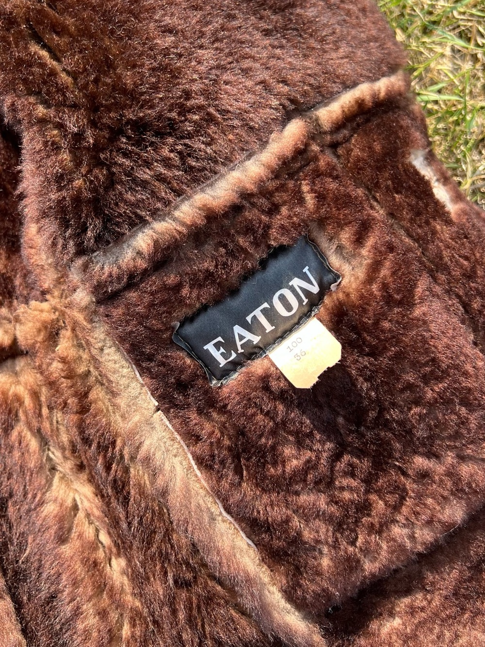 Vtg 70s Genuine Sheepskin Shearling Coat - Picture 7 of 11